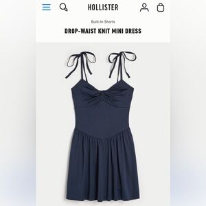 hollister navy dress